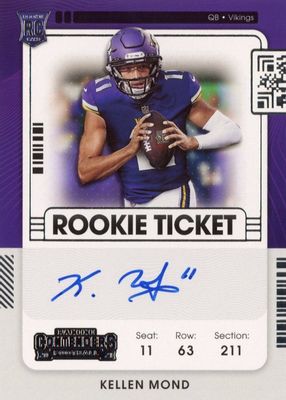2021 Contenders #122 Rookie Ticket Auto