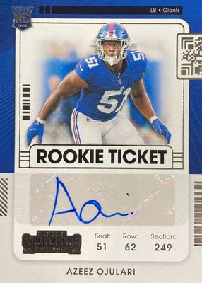 2021 Contenders #169 Rookie Ticket Auto