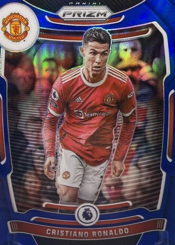 Cristiano Ronaldo 2021 Prizm Premier League #283 Blue /340 SGC 10