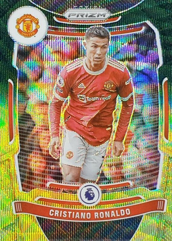 Cristiano Ronaldo 2021 Prizm Premier League #283 Green Wave SGC 9.5