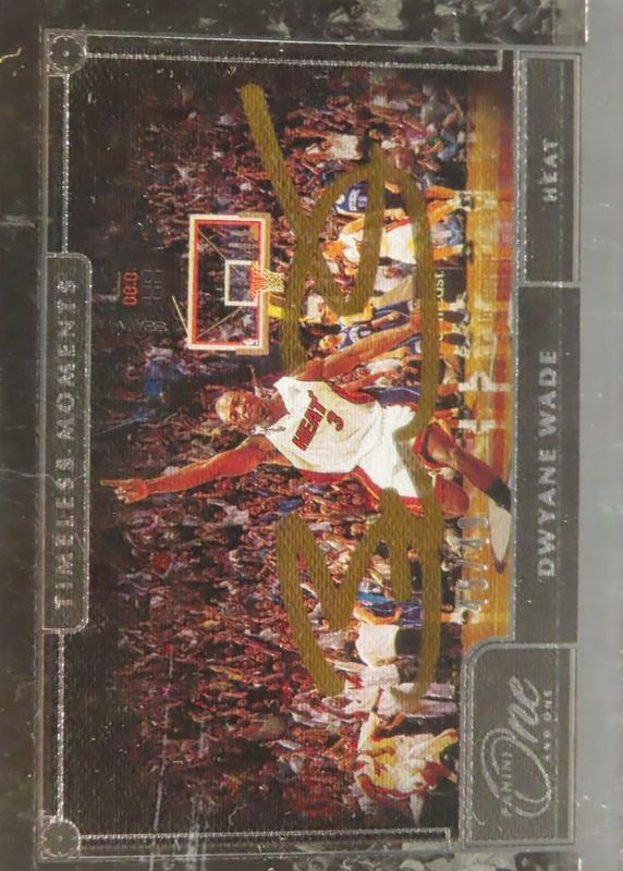 Dwyane Wade 2020 One and One #TML-DWY Timeless Moments Autographs (/49) PSA 8