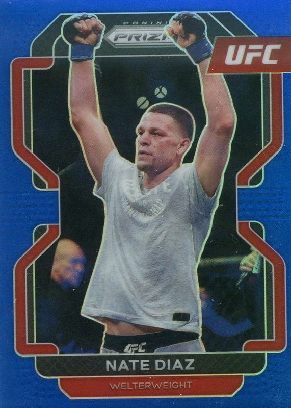 Nate Diaz 2022 Prizm UFC #150 Blue /199 RAW