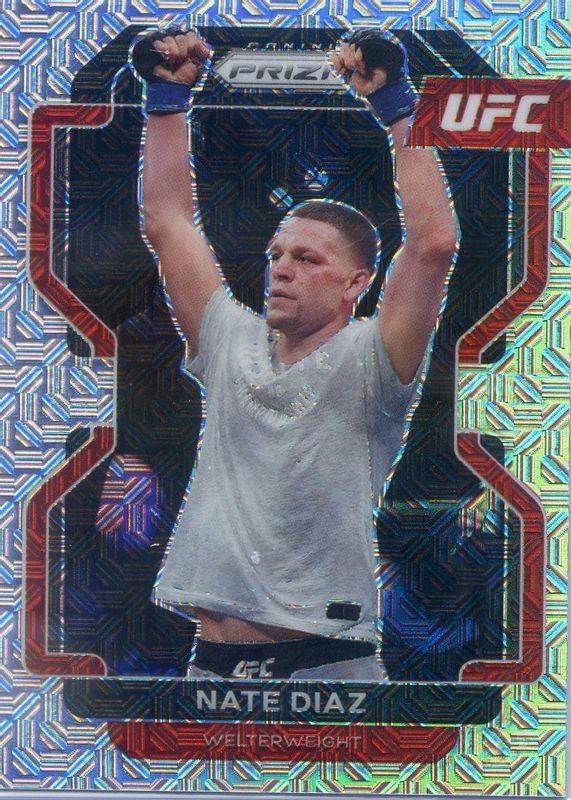 Nate Diaz 2022 Prizm UFC #150 Mojo /25 RAW