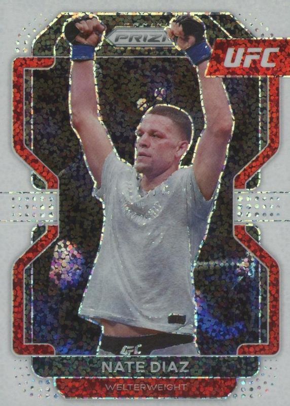 Nate Diaz 2022 Prizm UFC #150 White Sparkle /(SSP) RAW