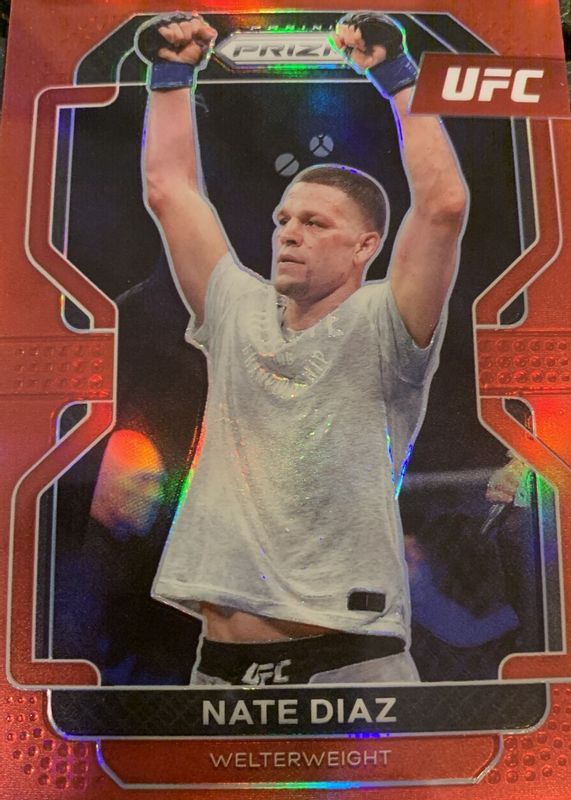 Nate Diaz 2022 Prizm UFC #150 Red /299 RAW