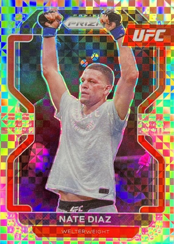 Nate Diaz 2022 Prizm UFC #150 Lucky Envelopes /8 RAW