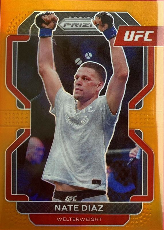 Nate Diaz 2022 Prizm UFC #150 Orange /99 RAW