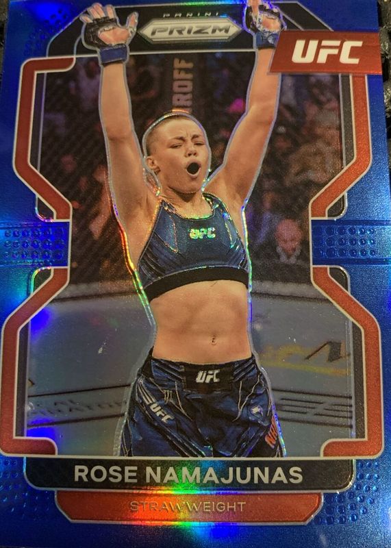 Rose Namajunas 2022 Prizm UFC #142 Blue /199 RAW