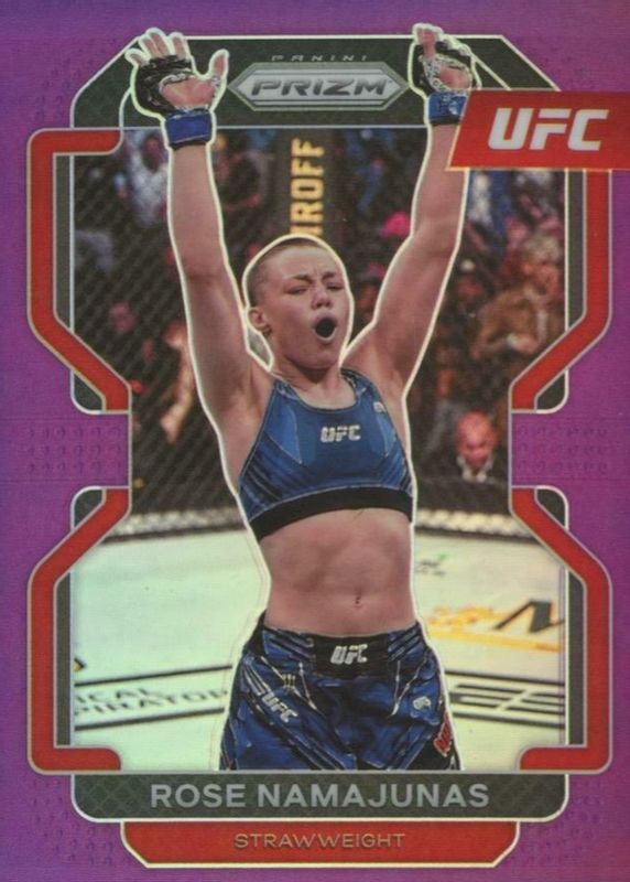 Rose Namajunas 2022 Prizm UFC #142 Purple /149 RAW