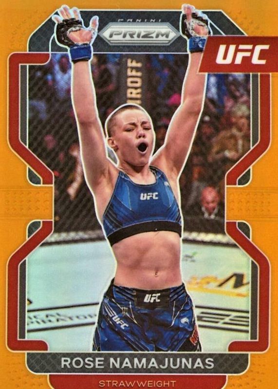 Rose Namajunas 2022 Prizm UFC #142 Orange /99 RAW