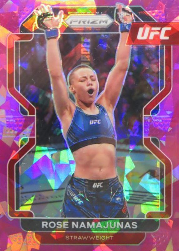 Rose Namajunas 2022 Prizm UFC #142 Pink Ice RAW