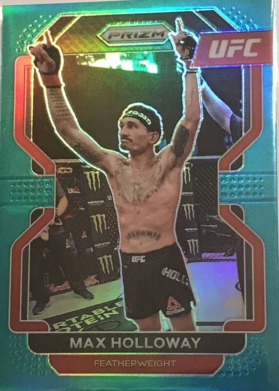 Max Holloway 2022 Prizm UFC #188 Teal /49 RAW