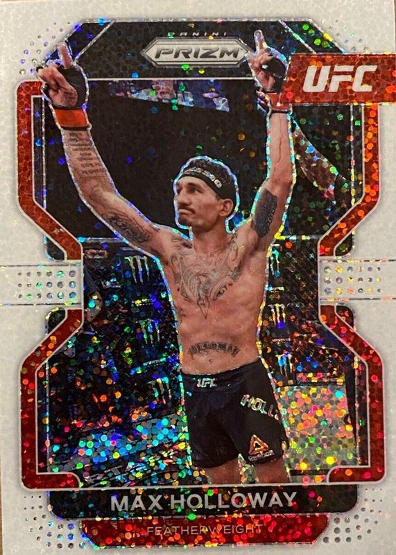 Max Holloway 2022 Prizm UFC #188 White Sparkle /(SSP) RAW