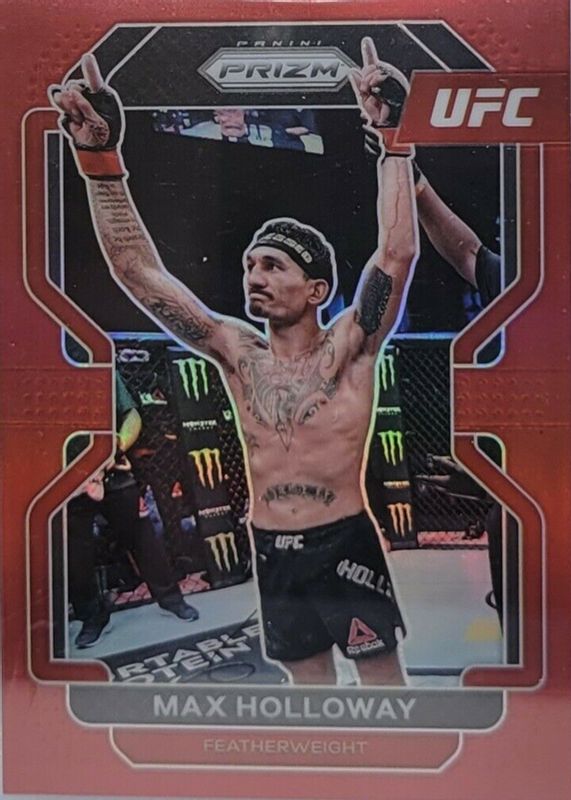 Max Holloway 2022 Prizm UFC #188 Red /299 RAW