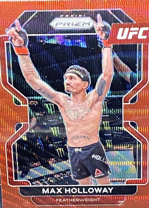 Max Holloway 2022 Prizm UFC #188 Ruby Wave RAW