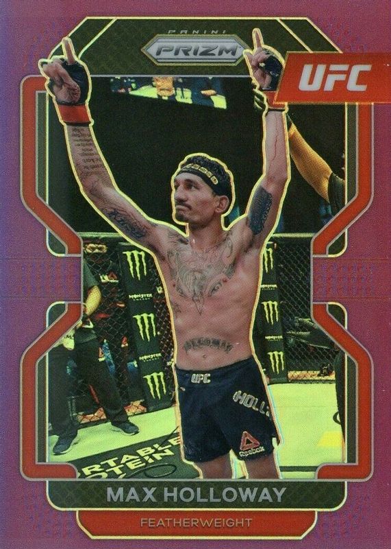 Max Holloway 2022 Prizm UFC #188 Purple /149 RAW