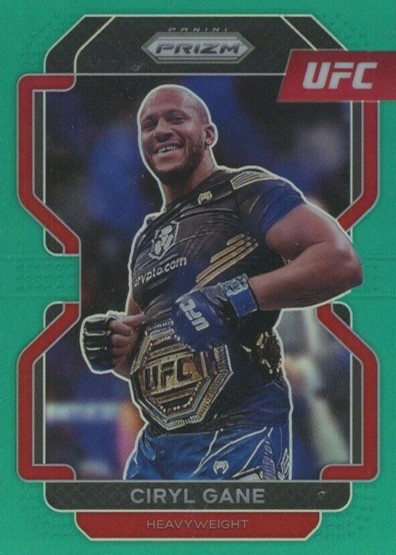 Ciryl Gane 2022 Prizm UFC #101 Teal /49 RAW