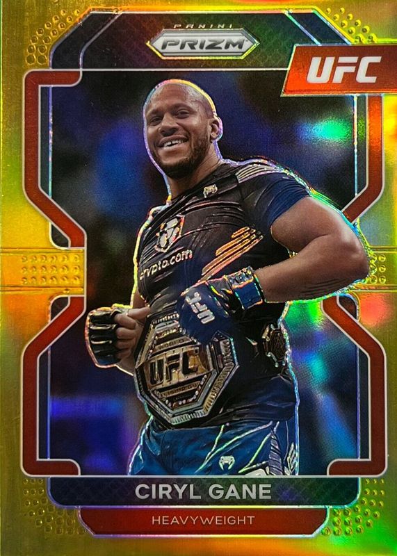 Ciryl Gane 2022 Prizm UFC #101 Gold /10 RAW