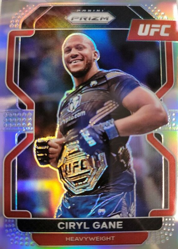 Ciryl Gane 2022 Prizm UFC #101 Silver RAW