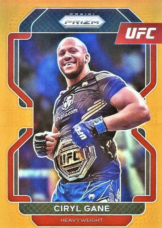 Ciryl Gane 2022 Prizm UFC #101 Orange /99 RAW