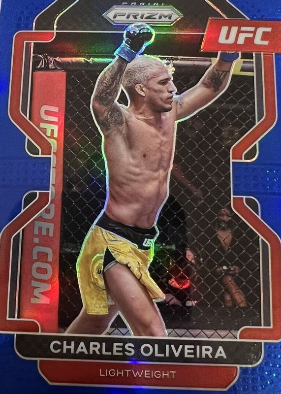 Charles Oliveira 2022 Prizm UFC #189 Blue /199 RAW