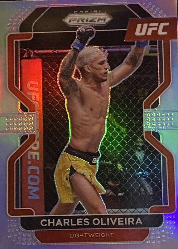 Charles Oliveira 2022 Prizm UFC #189 Silver RAW