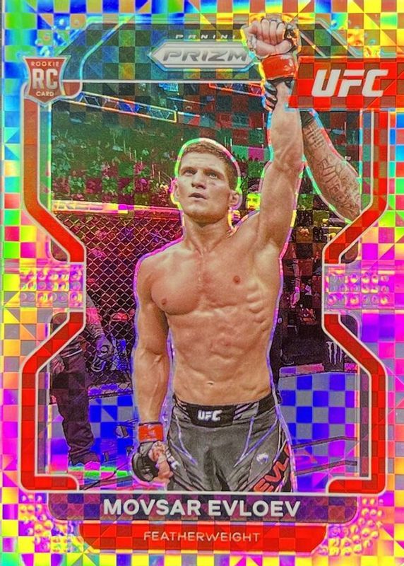 Movsar Evloev 2022 Prizm UFC #130 Lucky Envelopes /8 Rookie SGC 9.5