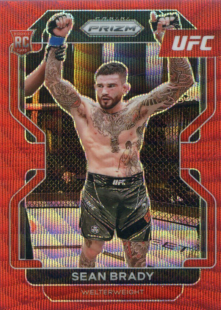 Sean Brady 2022 Prizm UFC #162 Ruby Wave Price Guide - Sports Card