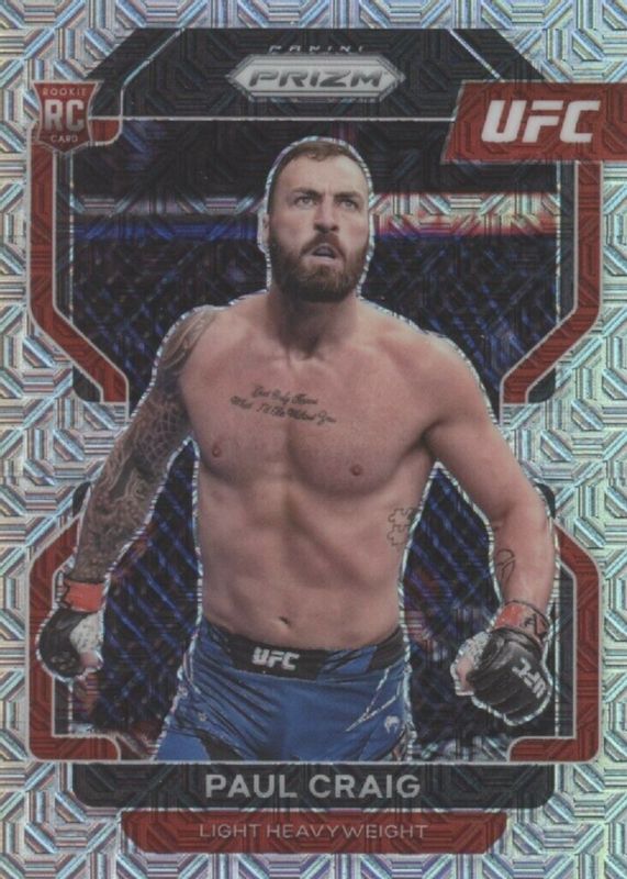 Paul Craig 2022 Prizm UFC #170 Mojo /25 Rookie PSA 9