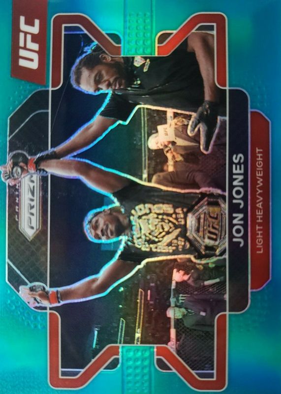 Jon Jones 2022 Prizm UFC #4 Teal /49 SGC 10