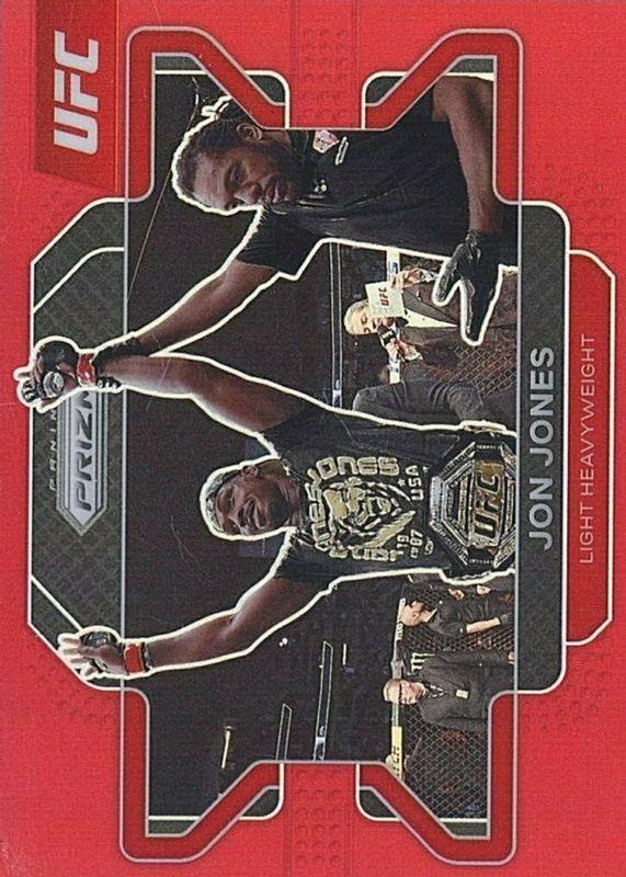 Jon Jones 2022 Prizm UFC #4 Red /299 PSA 9