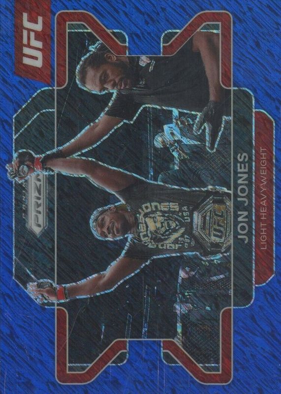 Jon Jones 2022 Prizm UFC #4 FOTL Blue Shimmer /7 SGC 10