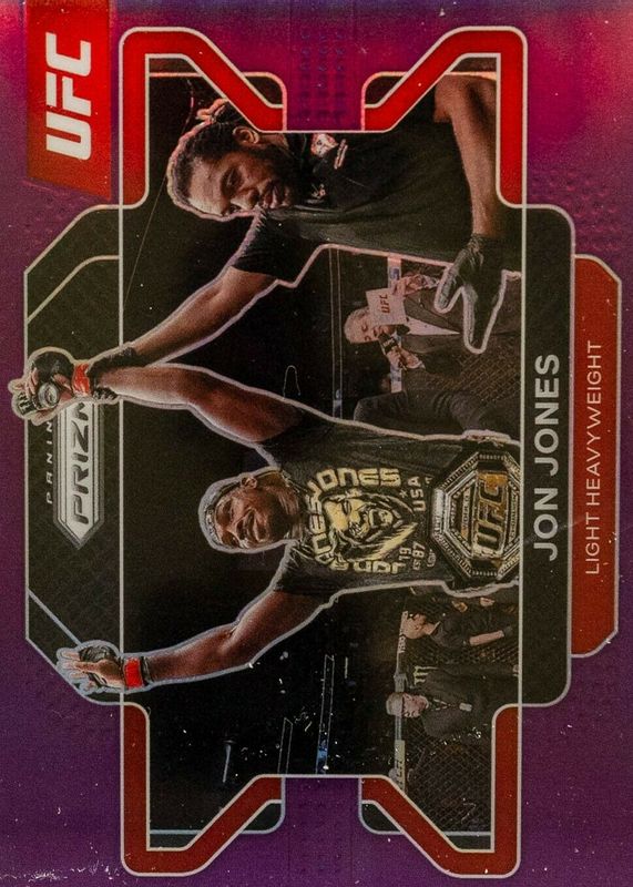 Jon Jones 2022 Prizm UFC #4 Purple /149 RAW