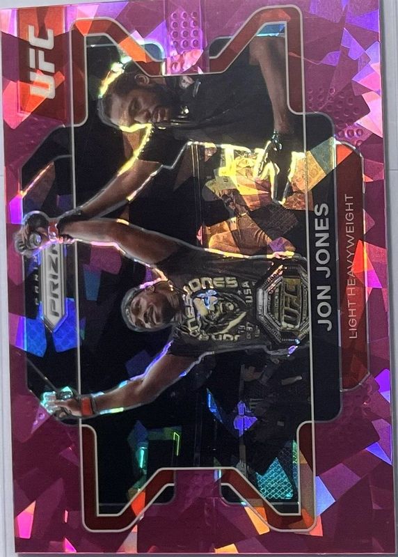 Jon Jones 2022 Prizm UFC #4 Pink Ice SGC 10