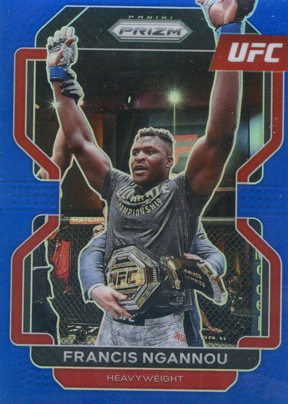 Francis Ngannou 2022 Prizm UFC #153 Blue /199 RAW