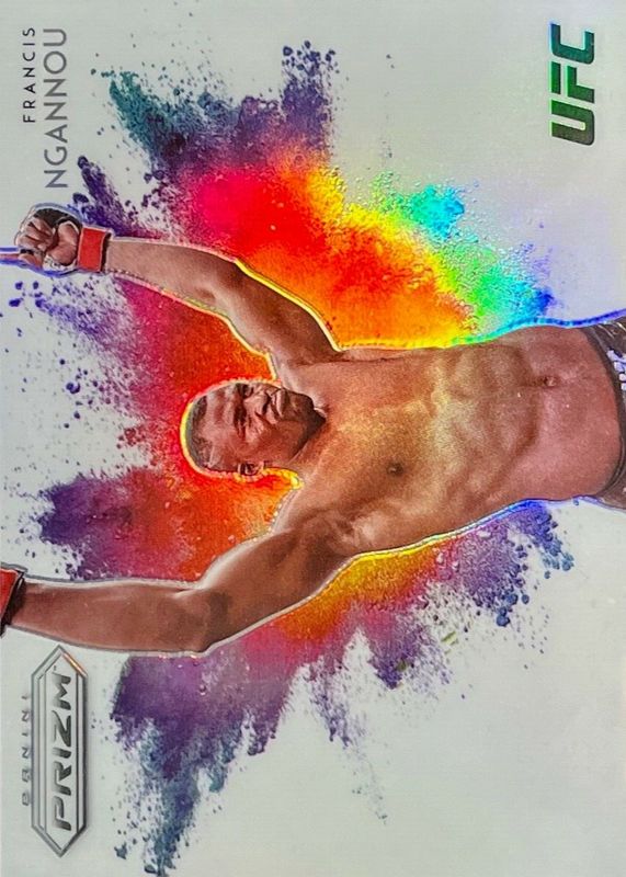 Francis Ngannou 2022 Prizm UFC #4 Color Blast /(SSP) SGC 9