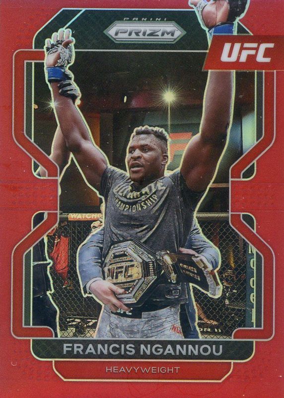 Francis Ngannou 2022 Prizm UFC #153 Red /299 RAW