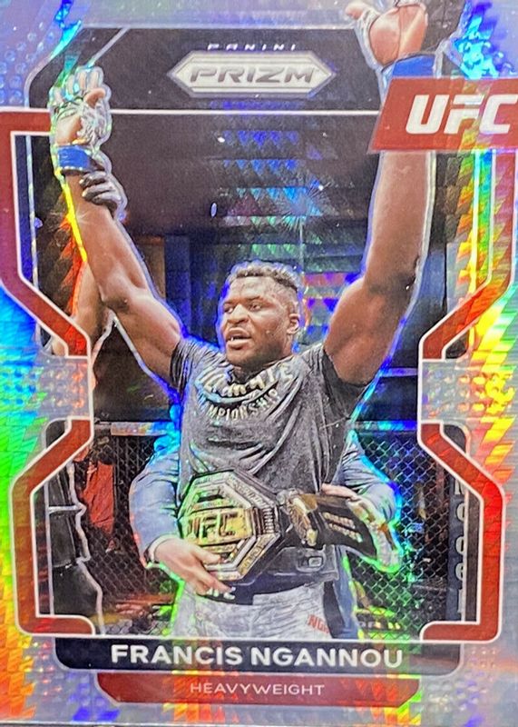 Francis Ngannou 2022 Prizm UFC #153 Hyper RAW