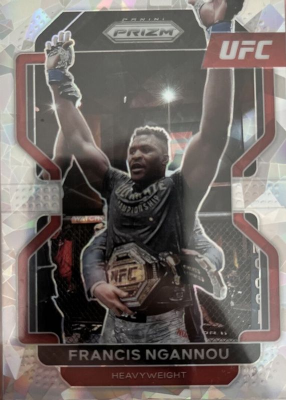 Francis Ngannou 2022 Prizm UFC #153 Ice RAW