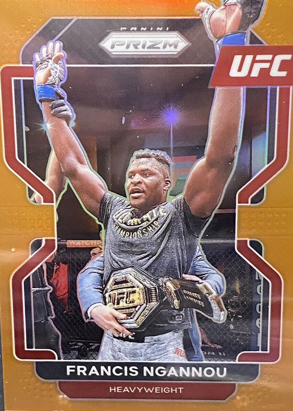 Francis Ngannou 2022 Prizm UFC #153 Orange /99 RAW