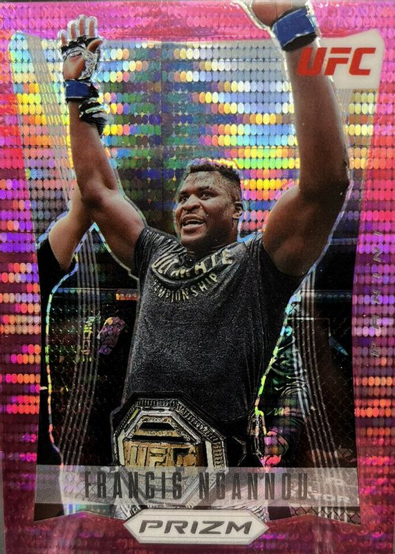 Francis Ngannou 2022 Prizm UFC #153 Pink Pulsar /42 RAW