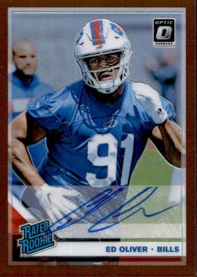 2019 Optic #197 Rated Rookie Autographs - Bronze
