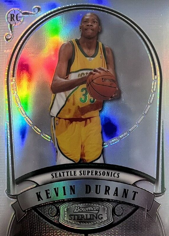 Kevin Durant 2007 Bowman Sterling #KD Refractor /399 Rookie PSA 10