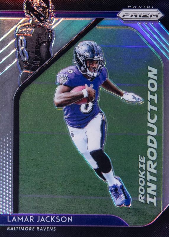 Lamar Jackson 2018 Prizm #RI-12 Rookie Introduction PSA 10