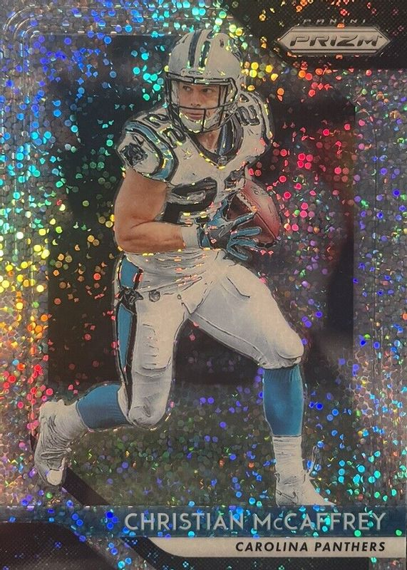 Christian McCaffrey 2018 Prizm #172 White Sparkle /(SSP) BGS 9