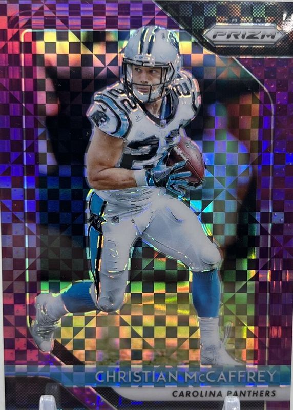 Christian McCaffrey 2018 Prizm #172 Purple Power /49 PSA 10