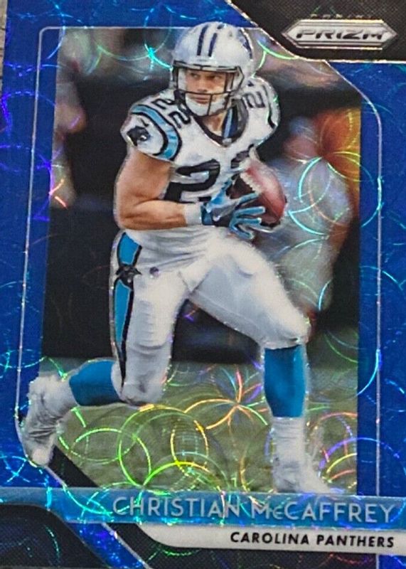 Christian McCaffrey 2018 Prizm #172 Blue Scope /99 PSA 10