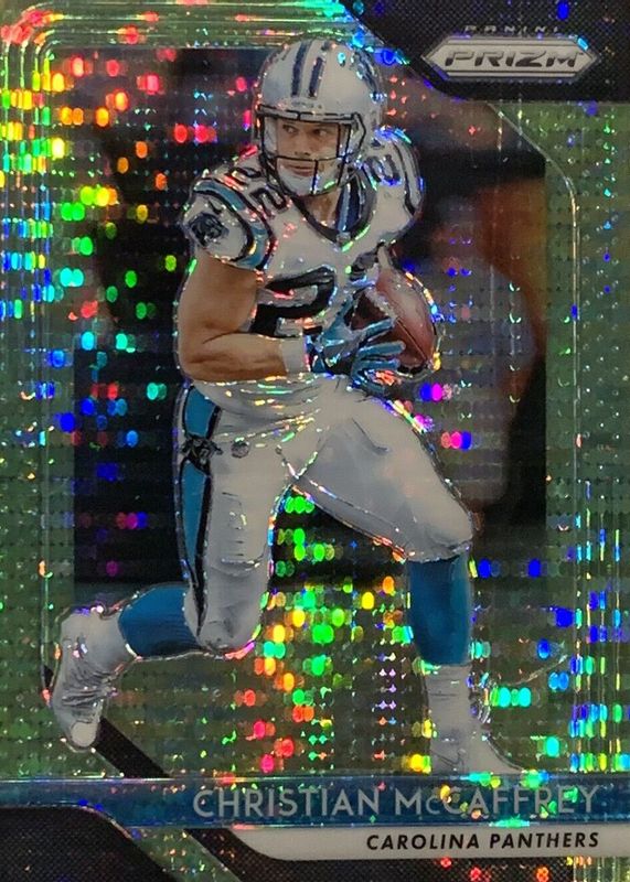 Christian McCaffrey 2018 Prizm #172 Neon Green Pulsar BGS 9.5