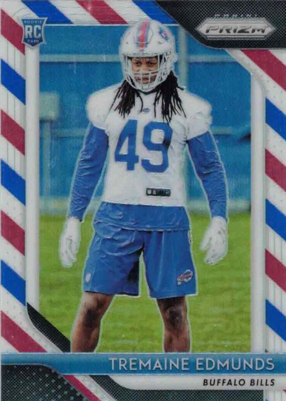 Tremaine Edmunds 2018 Prizm #247 Red White Blue Rookie BGS 9