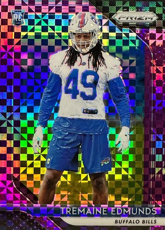 Tremaine Edmunds 2018 Prizm #247 Purple Power /49 Rookie PSA 10